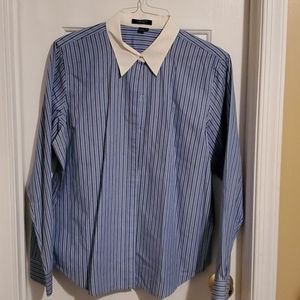 Chaps pinstripe button down shirt